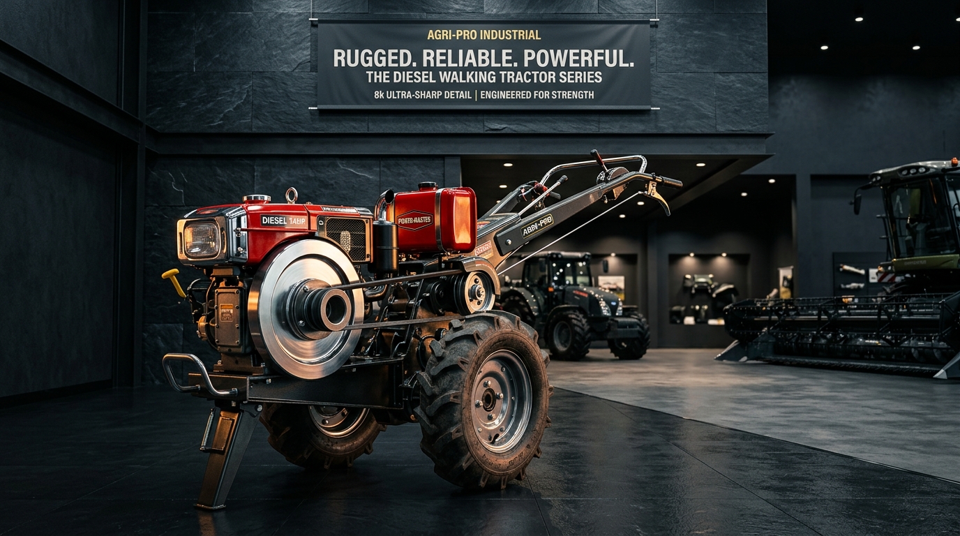 Farmmachineries — Heavy-Duty Commercial Diesel Equipment Showroom